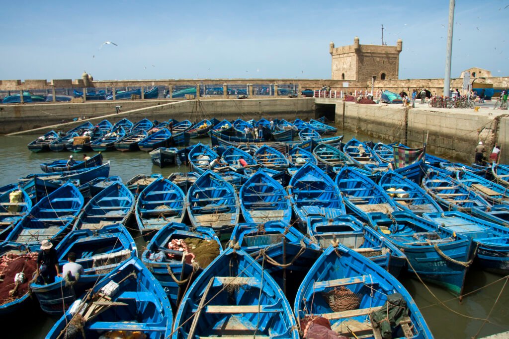 Boats In Essaouira Morocco Essaouira